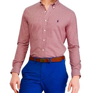 Ralph Lauren Gingham Plaid Dress Shirt